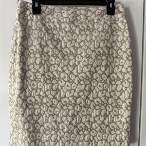 The Limited Cream Embellished Pencil Skirt